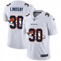Denver Broncos #30 Phillip Lindsay White Nike White Shadow Edition Limited Jersey