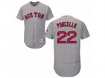 Boston Red Sox #22 Rick Porcello Grey Flexbase Authentic Collection MLB Jersey