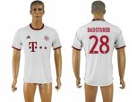 Bayern Munchen #28 Badstuber White Soccer Club Jersey