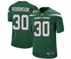 New York Jets #30 Rashard Robinson Game Green Team Color Football Jersey