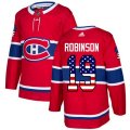 Montreal Canadiens #19 Larry Robinson Authentic Red USA Flag Fashion NHL Jersey
