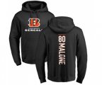Cincinnati Bengals #80 Josh Malone Black Backer Pullover Hoodie