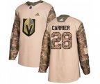 Vegas Golden Knights #28 William Carrier Authentic Camo Veterans Day Practice NHL Jersey