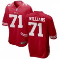San Francisco 49ers #71 Trent Williams Nike Scarlet Vapor Limited Player Jersey