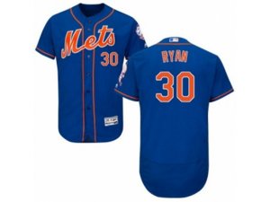 New York Mets #30 Nolan Ryan Royal Blue Flexbase Authentic Collection MLB Jersey