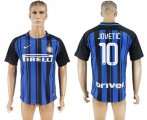 2017-18 Inter Milan 10 JOVETIC Home Thailand Soccer Jersey