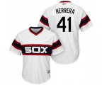 Chicago White Sox #41 Kelvin Herrera Replica White 2013 Alternate Home Cool Base Baseball Jersey