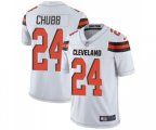 Cleveland Browns #24 Nick Chubb White Vapor Untouchable Limited Player Football Jersey