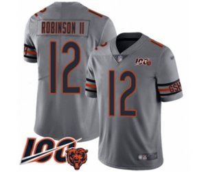 Chicago Bears #12 Allen Robinson Limited Silver Inverted Legend 100th Season Football Jersey