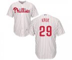 Philadelphia Phillies #29 John Kruk Replica White Red Strip Home Cool Base Baseball Jersey