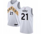 Toronto Raptors #21 Matt Thomas Swingman White Basketball Jersey - City Edition