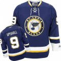 St. Louis Blues #9 Scottie Upshall Premier Navy Blue Third NHL Jersey