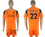 2017-18 Liverpool 22 MIGNOLET Orange Goalkeeper Soccer Jersey