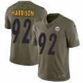Pittsburgh Steelers #92 James Harrison Limited Olive 2017 Salute to Service NFL Jersey