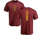 Cleveland Cavaliers #33 Shaquille O'Neal Maroon Backer T-Shirt