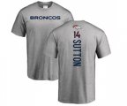 Denver Broncos #14 Courtland Sutton Ash Backer T-Shirt