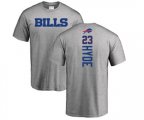 Buffalo Bills #23 Micah Hyde Ash Backer T-Shirt