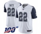 Dallas Cowboys #22 Emmitt Smith Limited White Rush Vapor Untouchable 100th Season Football Jersey