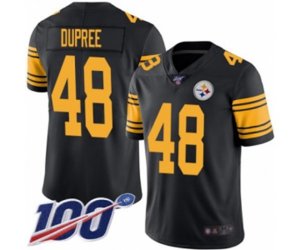 Pittsburgh Steelers #48 Bud Dupree Limited Black Rush Vapor Untouchable 100th Season Football Jersey