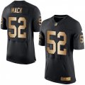 Oakland Raiders #52 Khalil Mack Elite Black Gold Team Color NFL Jersey