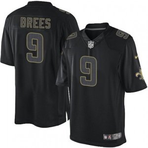 New Orleans Saints #9 Drew Brees Limited Black Impact NFL Jersey