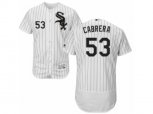 Chicago White Sox #53 Melky Cabrera White Black Flexbase Authentic Collection MLB Jersey