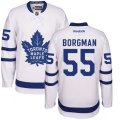Toronto Maple Leafs #55 Andreas Borgman Authentic White Away NHL Jersey