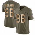 Tennessee Titans #96 Sylvester Williams Limited Olive Gold 2017 Salute to Service NFL Jersey