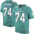 Miami Dolphins #74 Jermon Bushrod Elite Aqua Green Team Color NFL Jersey