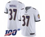 Baltimore Ravens #37 Iman Marshall White Vapor Untouchable Limited Player 100th Season Football Jersey
