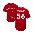 Toronto Blue Jays #56 Ryan Borucki Authentic Scarlet Alternate Baseball Player Jersey
