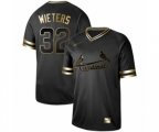 St. Louis Cardinals #32 Matt Wieters Authentic Black Gold Fashion Baseball Jersey