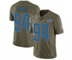 Detroit Lions #94 Austin Bryant Limited Olive 2017 Salute to Service Football Jersey