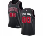 Chicago Bulls Customized Authentic Black Basketball Jersey Statement Edition