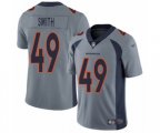 Denver Broncos #49 Dennis Smith Limited Silver Inverted Legend Football Jersey