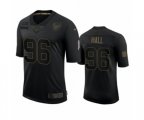 Houston Texans #96 P.J. Hall Black 2020 Salute to Service Limited Jersey