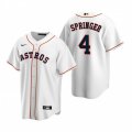 Nike Houston Astros #4 George Springer White Home Stitched Baseball Jersey
