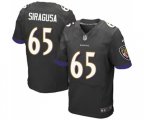 Baltimore Ravens #60 Nico Siragusa Elite Black Alternate Football Jersey