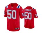 New England Patriots #50 Cole Strange Red Vapor Untouchable Limited Stitched Jersey