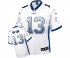 Indianapolis Colts #13 T.Y. Hilton Elite White Drift Fashion Football Jersey