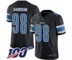 Detroit Lions #98 Damon Harrison Limited Black Rush Vapor Untouchable 100th Season Football Jersey