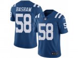 Indianapolis Colts #58 Tarell Basham Limited Royal Blue Rush NFL Jersey