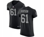 Oakland Raiders #61 Rodney Hudson Black Team Color Vapor Untouchable Elite Player Football Jersey
