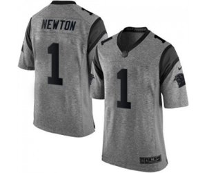 Carolina Panthers #1 Cam Newton Limited Gray Gridiron Football Jersey