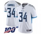 Tennessee Titans #34 Earl Campbell White Vapor Untouchable Limited Player 100th Season Football Jersey