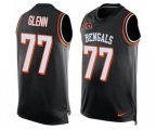Cincinnati Bengals #77 Cordy Glenn Limited Black Player Name & Number Tank Top Football Jersey