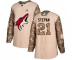 Arizona Coyotes #21 Derek Stepan Authentic Camo Veterans Day Practice Hockey Jersey