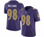 Baltimore Ravens #98 Brandon Williams Limited Purple Rush Vapor Untouchable Football Jersey