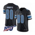 Detroit Lions #80 Michael Roberts Limited Black Rush Vapor Untouchable 100th Season Football Jersey