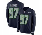 Seattle Seahawks #97 Patrick Kerney Limited Navy Blue Therma Long Sleeve Football Jersey